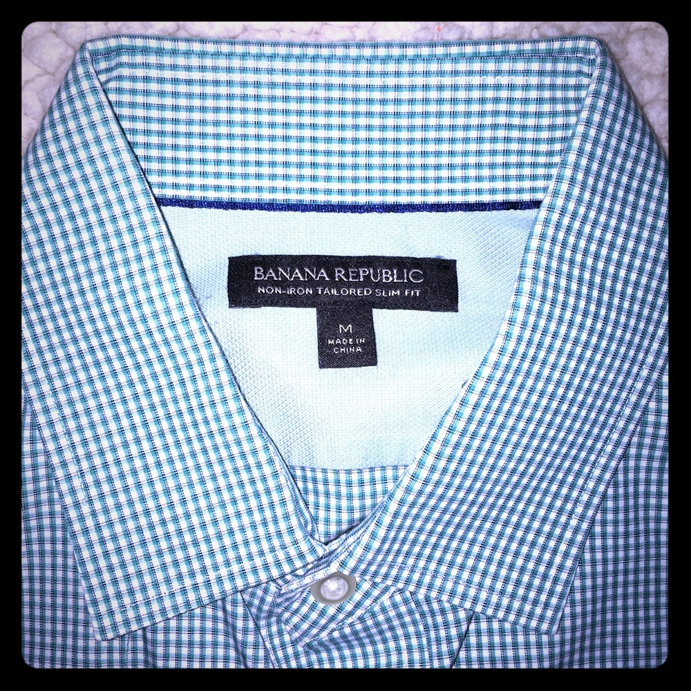 Banana Republic Non-Iron Slim-Fit LS - Medium